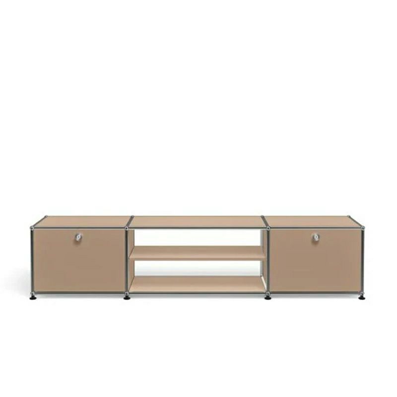 USM ユーエスエム USMハラー テレビボード （ドロップダウンドア×2・ディバイダーシェルフ×1） サイズ：W1773×D373×H390mm