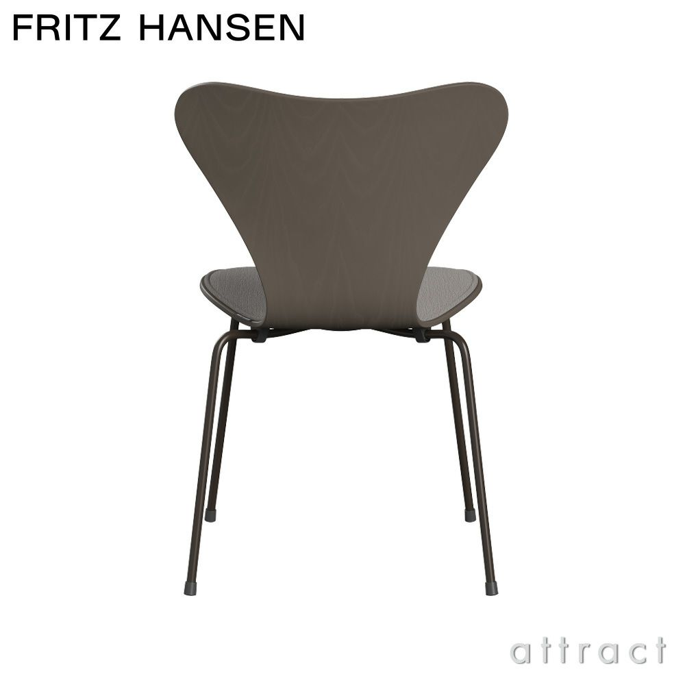 FRITZ HANSEN フリッツ・ハンセン SERIES 7 セブンチェア 3107 チェア フロントパディング カラードアッシュ カラー：ディープクレイ 張地：Christianshavn クリスチャンハウン ファブリックカラー：ベージュ（1121） ベースカラー：ブラウンブロンズ粉体塗装 デザイン：アルネ・ヤコブセン