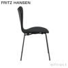 FRITZ HANSEN フリッツ・ハンセン SERIES 7 セブンチェア 3107 チェア フロントパディング カラードアッシュ カラー：ブラック 張地：Christianshavn クリスチャンハウン ファブリックカラー：グレー（1173） ベースカラー：ブラック粉体塗装 デザイン：アルネ・ヤコブセン