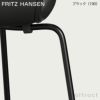 FRITZ HANSEN フリッツ・ハンセン SERIES 7 セブンチェア 3107 チェア フロントパディング カラードアッシュ カラー：ブラック 張地：Christianshavn クリスチャンハウン ファブリックカラー：グレー（1173） ベースカラー：ブラック粉体塗装 デザイン：アルネ・ヤコブセン