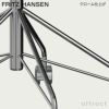 FRITZ HANSEN フリッツ・ハンセン SERIES 7 セブンチェア 3217 アームチェア フルパディング 張地：Christianshavn クリスチャンハウン ファブリックカラー：グレー（1173） ベースカラー：クローム仕上げ デザイン：アルネ・ヤコブセン （シート高さ調整機能 44-56cm・回転機能・キャスター付き）