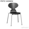 FRITZ HANSEN フリッツ・ハンセン ANT アリンコチェア 3101 チェア 4本脚 カラードアッシュ カラー：ブラック ベースカラー：クローム仕上げ