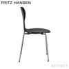 FRITZ HANSEN フリッツ・ハンセン ANT アリンコチェア 3101 チェア 4本脚 カラードアッシュ カラー：ブラック ベースカラー：クローム仕上げ