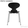 FRITZ HANSEN フリッツ・ハンセン ANT アリンコチェア 3101 チェア 4本脚 カラードアッシュ カラー：ブラック ベースカラー：クローム仕上げ