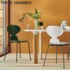 FRITZ HANSEN フリッツ・ハンセン ANT アリンコチェア 3101 チェア 4本脚 カラードアッシュ カラー：ブラック ベースカラー：クローム仕上げ