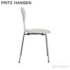 FRITZ HANSEN フリッツ・ハンセン ANT アリンコチェア 3101 チェア 4本脚 カラードアッシュ カラー：ホワイト ベースカラー：クローム仕上げ