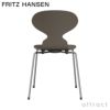 FRITZ HANSEN フリッツ・ハンセン ANT アリンコチェア 3101 チェア 4本脚 カラードアッシュ カラー：ディープクレイ ベースカラー：クローム仕上げ