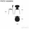 FRITZ HANSEN フリッツ・ハンセン ANT アリンコチェア 3101 チェア 4本脚 カラードアッシュ カラー：ディープクレイ ベースカラー：クローム仕上げ