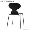 FRITZ HANSEN フリッツ・ハンセン ANT アリンコチェア 3101 チェア 4本脚 カラードアッシュ カラー：ブラック ベースカラー：ブラック粉体塗装仕上げ デザイン：アルネ・ヤコブセン