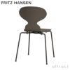 FRITZ HANSEN フリッツ・ハンセン ANT アリンコチェア 3101 チェア 4本脚 カラードアッシュ カラー：ディープクレイ ベースカラー：ブラウンブロンズ粉体塗装仕上げ