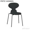 FRITZ HANSEN フリッツ・ハンセン ANT アリンコチェア 3101 チェア フロントパディング 4本脚 カラードアッシュ カラー：ブラック 張地：Christianshavn クリスチャンハウン ファブリックカラー：グレー（1173） ベースカラー：ブラック粉体塗装