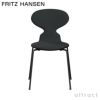 FRITZ HANSEN フリッツ・ハンセン ANT アリンコチェア 3101 チェア フロントパディング 4本脚 カラードアッシュ カラー：ブラック 張地：Christianshavn クリスチャンハウン ファブリックカラー：グレー（1173） ベースカラー：ブラック粉体塗装