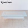 ligne roset リーン・ロゼ RosetScoop ロゼスクープ センターテーブル コーヒーテーブル サイズ：W120cm 強化ガラス