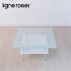 ligne roset リーン・ロゼ RosetScoop ロゼスクープ センターテーブル コーヒーテーブル サイズ：W120cm 強化ガラス