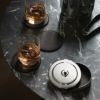 GEORG JENSEN ジョージ・ジェンセン MANHATTAN Coaster Set マンハッタン コースターセット 4枚セット ステンレス製 レザー