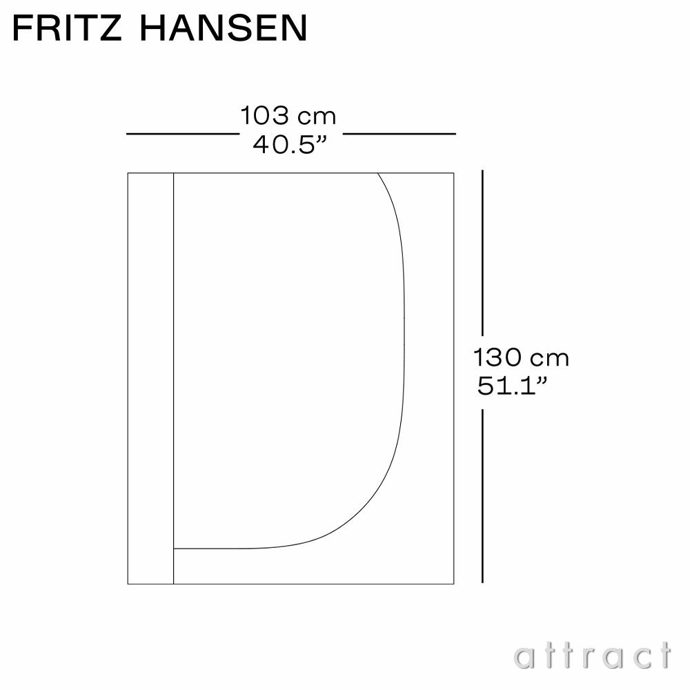 FRITZ HANSEN フリッツ・ハンセン RUG ラグ OCRE オークル 103×130cm