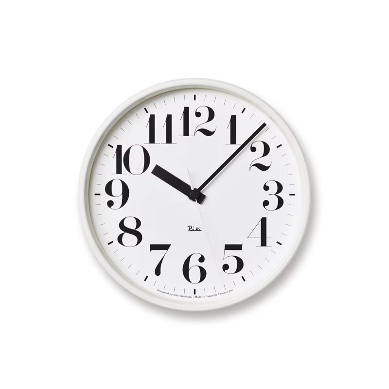 Lemnos レムノス RIKI STEEL CLOCK リキ スチールクロック WR08-25 ウォールクロック 壁掛け時計 Φ204mm