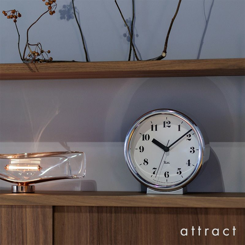 Lemnos レムノス RIKI ALUMINUM CLOCK リキ アルミニウムクロック WR06-29 置き時計 壁掛け時計