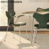 FRITZ HANSEN フリッツ・ハンセン GRAND PRIX グランプリチェア 3230 アームチェア フルパディング 張地：ピュアレザー（フォレストグリーン）