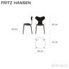 FRITZ HANSEN フリッツ・ハンセン GRAND PRIX グランプリチェア 4130 チェア ウッドレッグ フロントパディング ナチュラルウッド カラー：ウォルナット 張地：ピュアレザー（フォレストグリーン）