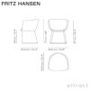 FRITZ HANSEN フリッツ・ハンセン MONOLIT モノリット CM230 ラウンジチェア レザーパイピングなしモデル