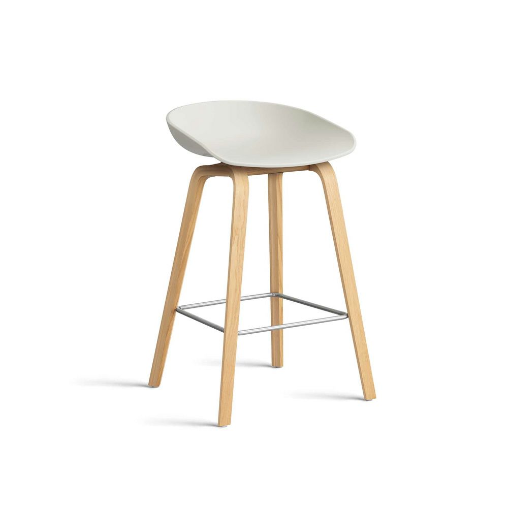 HAY ヘイ About A Chair アバウト ア スツール AAS 32 ver 2.0 Low ロータイプ 75cm カウンターチェア カラー：16色 ベース：オーク（ウォーターラッカー 水性塗装） デザイン：ヒー・ウェリング