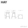 HAY ヘイ About A Chair アバウト ア スツール AAS 32 ver 2.0 Low ロータイプ 75cm カウンターチェア カラー：16色 ベース：オーク（ウォーターラッカー 水性塗装） デザイン：ヒー・ウェリング