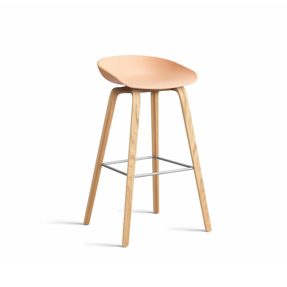 HAY ヘイ About A Chair アバウト ア スツール AAS 32 ver 2.0 High ハイタイプ 85cm カウンターチェア カラー：16色 ベース：オーク（ウォーターラッカー 水性塗装） デザイン：ヒー・ウェリング