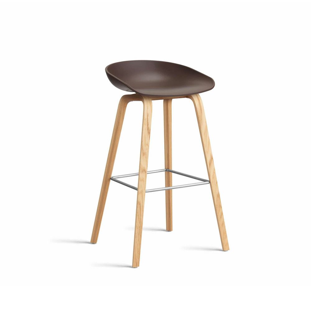 HAY ヘイ About A Chair アバウト ア スツール AAS 32 ver 2.0 High ハイタイプ 85cm カウンターチェア カラー：16色 ベース：オーク（ウォーターラッカー 水性塗装） デザイン：ヒー・ウェリング