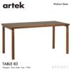 Artek アルテック TABLE 83 テーブル 83 サイズ：182×91cm 厚み 5cm カラー：ウォールナットステイン 高さ：H72・H74cm デザイン：アルヴァ・アアルト