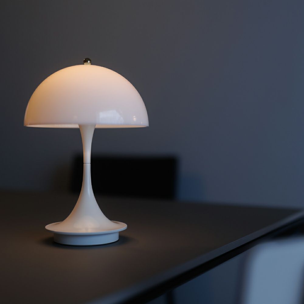 Louis Poulsen ルイスポールセン Panthella 160 Portable パンテラ 160 ポータブル （V3） テーブルランプ カラー：オパール・ペール・ローズ デザイン：ヴェルナー・パントン