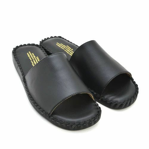 WINCL ウィンクル Leather Slippers レザースリッパ ステア革 本革スリッパ 前あきタイプ カラー：2色 （男性用 27サイズ・約26.0～27.0cm）