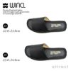 WINCL ウィンクル Leather Slippers レザースリッパ ステア革 本革スリッパ 前あきタイプ カラー：2色 （女性用 24サイズ・約22.0～23.0cm）