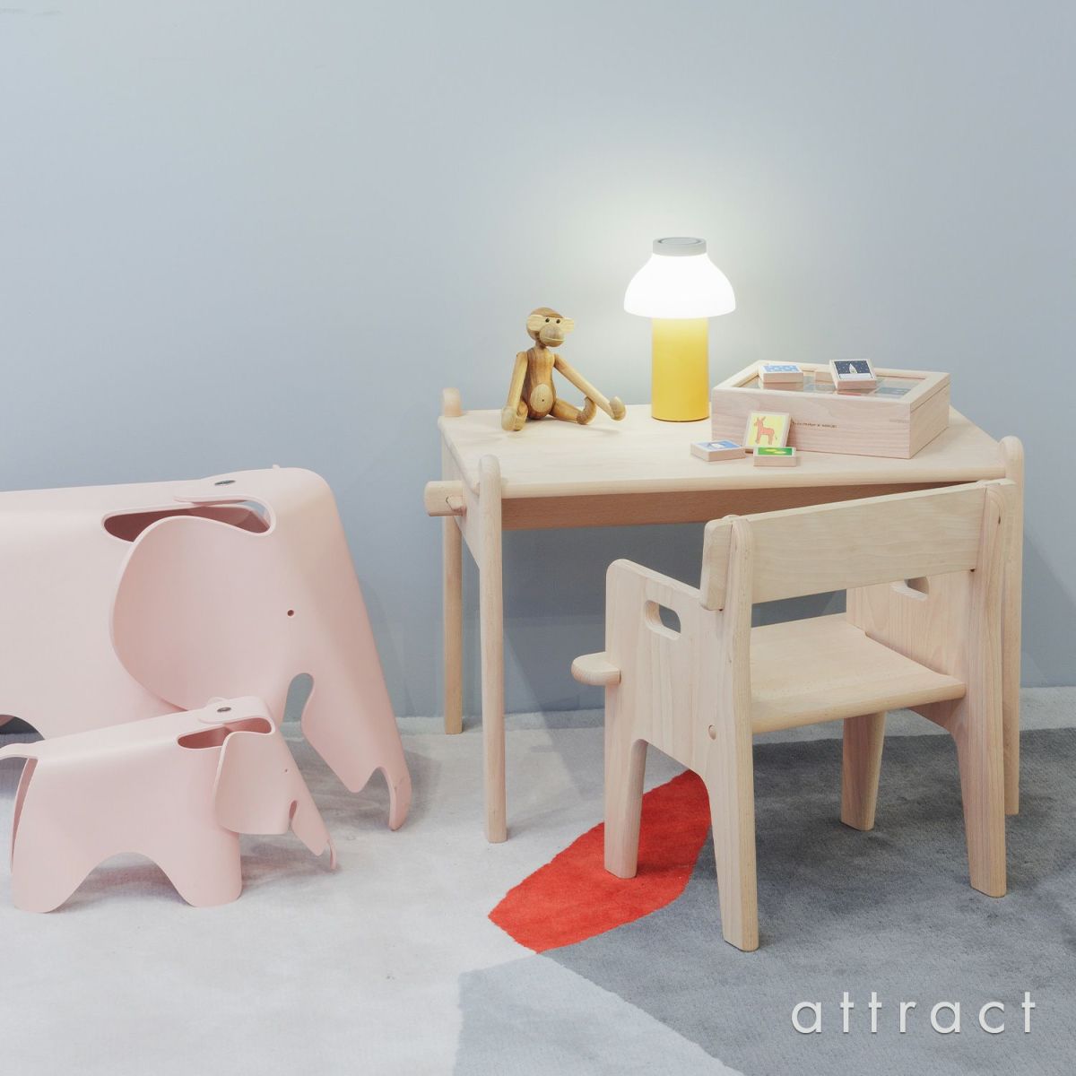 Carl Hansen & Son カール・ハンセン＆サン CH411 Peter's Table ピーターズ テーブル チルドレン 子供用 デスク ビーチ（無塗装） デザイン：ハンス・J・ウェグナー