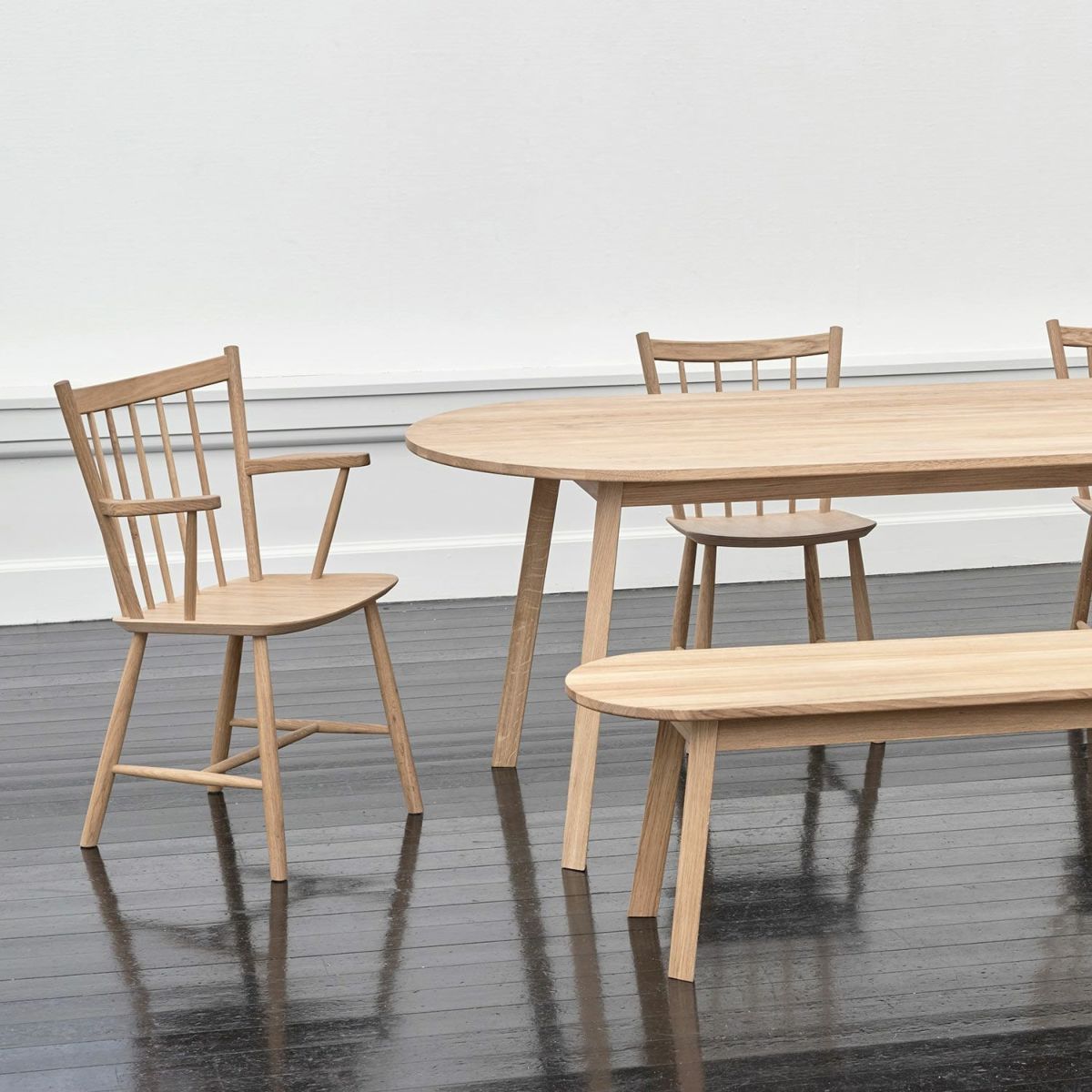 HAY ヘイ J-Series J41 アームレスチェア ダイニングチェア カラー：8色 ビーチまたはオーク デザイン：ボーエ・モーエンセン