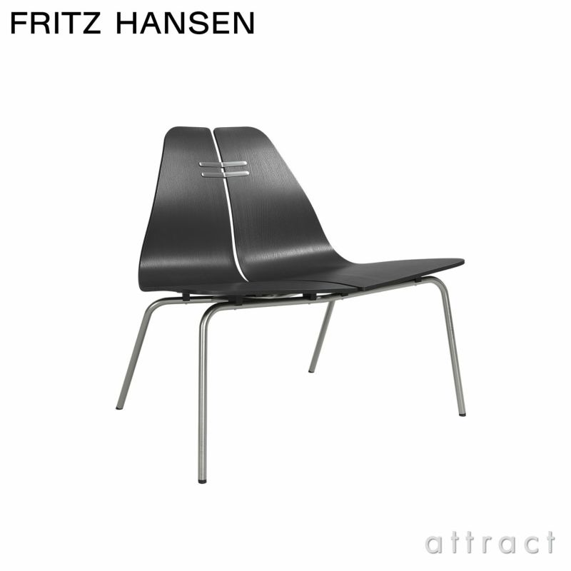 FRITZ HANSEN フリッツ・ハンセン PK23 ラウンジチェア カラードアッシュ カラー：ブラック ベースカラー：2色 デザイン：ポール・ケアホルム