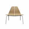 FRITZ HANSEN フリッツ・ハンセン PK23 ラウンジチェア カラー：オーク ベースカラー：ステンレススチール デザイン：ポール・ケアホルム