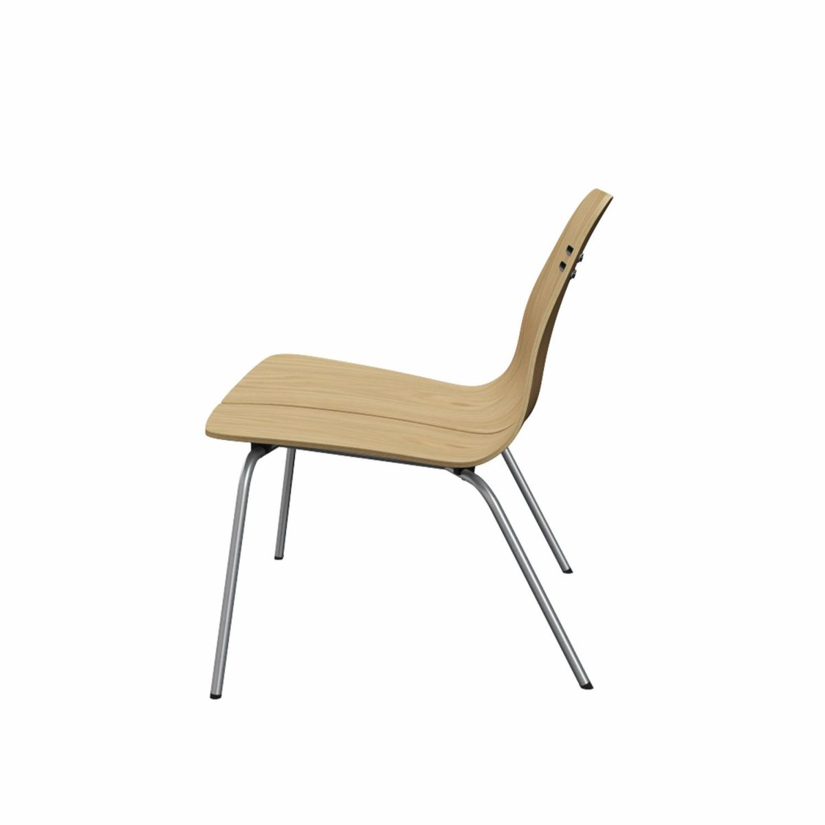 FRITZ HANSEN フリッツ・ハンセン PK23 ラウンジチェア カラー：オーク ベースカラー：ステンレススチール デザイン：ポール・ケアホルム