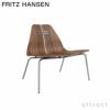 FRITZ HANSEN フリッツ・ハンセン PK23 ラウンジチェア カラー：ウォルナット ベースカラー：ステンレススチール デザイン：ポール・ケアホルム