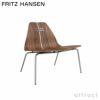 FRITZ HANSEN フリッツ・ハンセン PK23 ラウンジチェア カラー：ウォルナット ベースカラー：ステンレススチール デザイン：ポール・ケアホルム