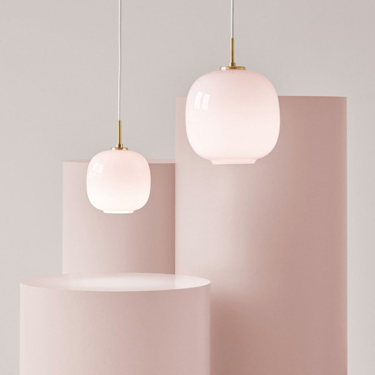 Louis Poulsen ルイスポールセン VL45 Radiohouse ラジオハウス ペンダント Φ175mm カラー：ペール・ローズ デザイン：ヴィルヘルム・ラウリッツェン