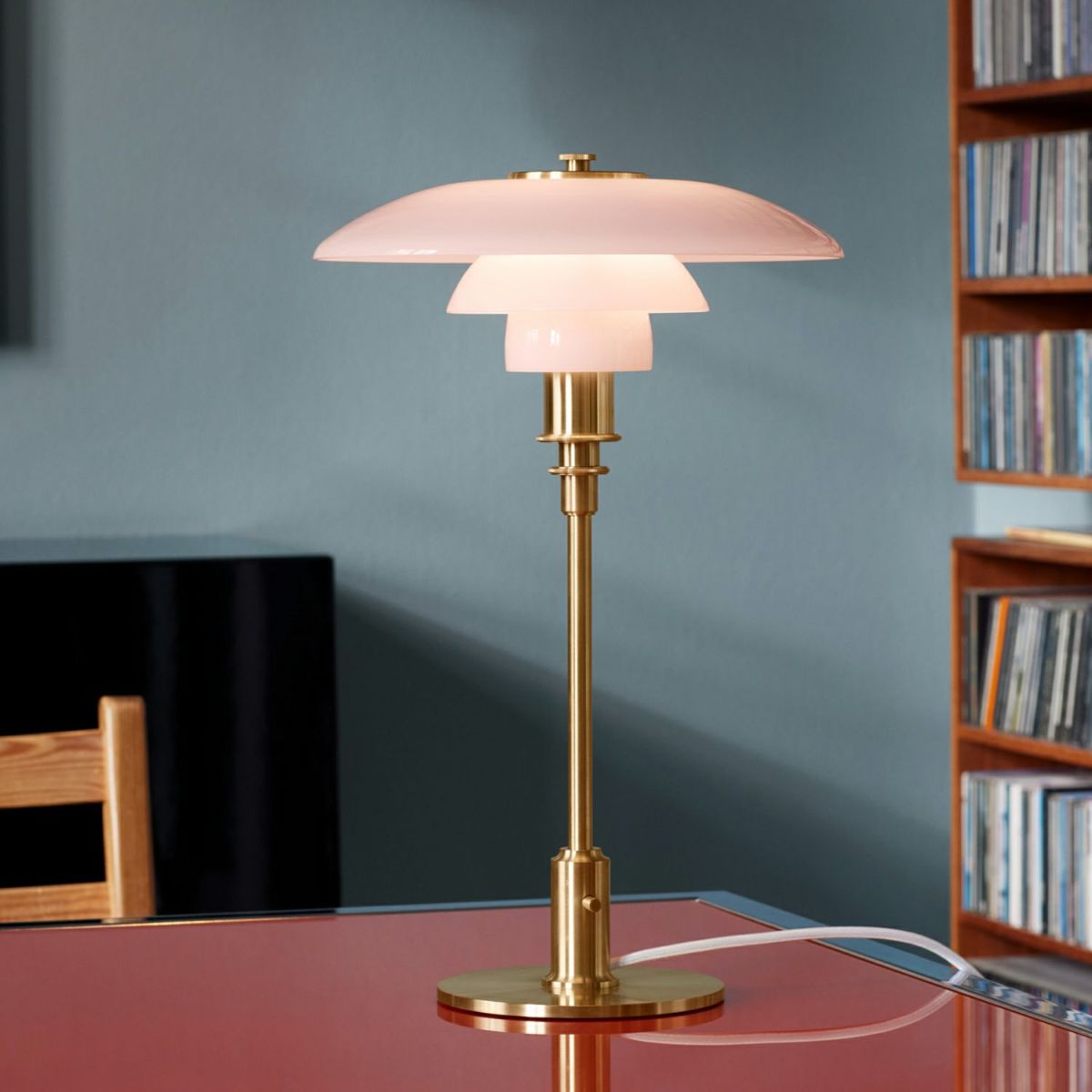 Louis Poulsen ルイスポールセン PH 3/2 Table テーブルランプ スタンドライト Φ290mm カラー：ペール・ローズ （真鍮 無塗装・ブラス） デザイン：ポール・ヘニングセン