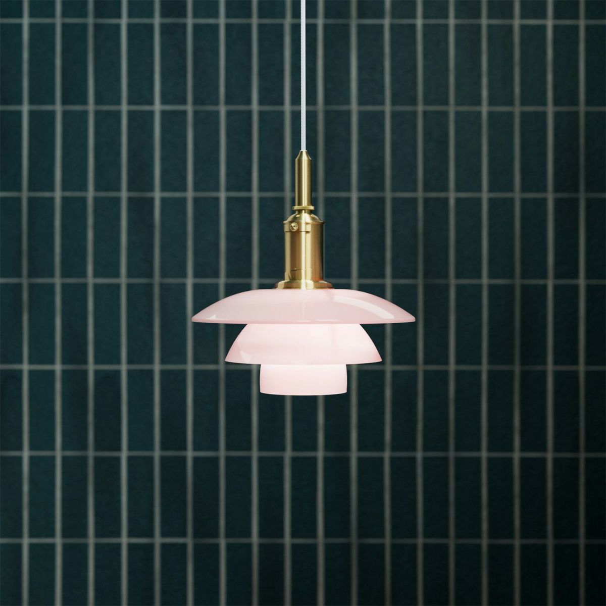 Louis Poulsen ルイスポールセン PH 3/3 Pendant ペンダントライト Φ285mm カラー：ペール・ローズ （真鍮 無塗装・ブラス） ポール・ヘニングセン