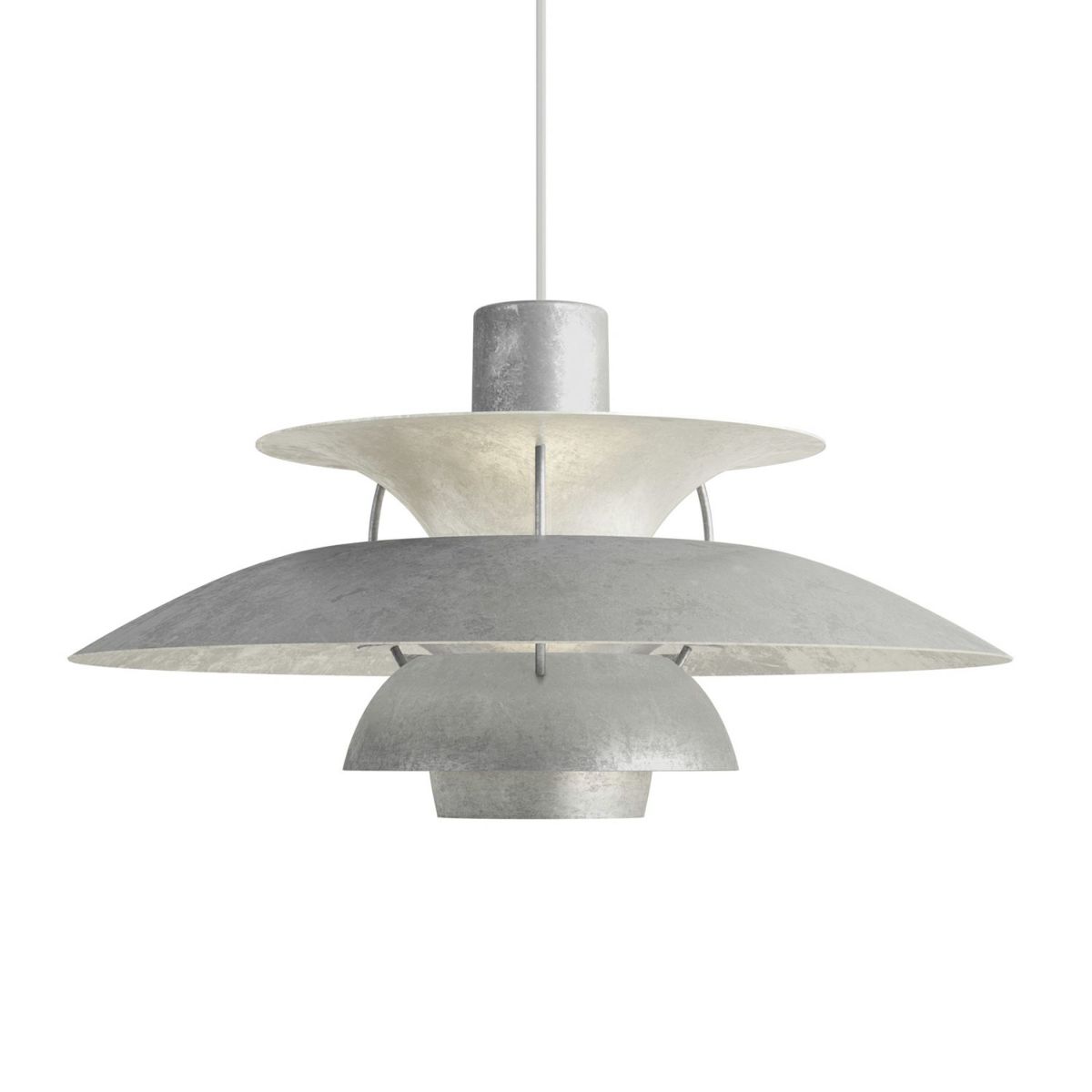 Louis Poulsen ルイスポールセン PH 5 Retake PH 5 リテイク ペンダントライト Φ500mm 塗装剥離 アルミニウム 生地 ポール・ヘニングセン