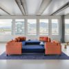 Vitra ヴィトラ Anagram Sofa アナグラム ソファ 2P 2シーター アルミニウムベース （カラー：3色） ファブリック：F80（Dumet デュメ） デザイン：パンター ＆ トゥーロン