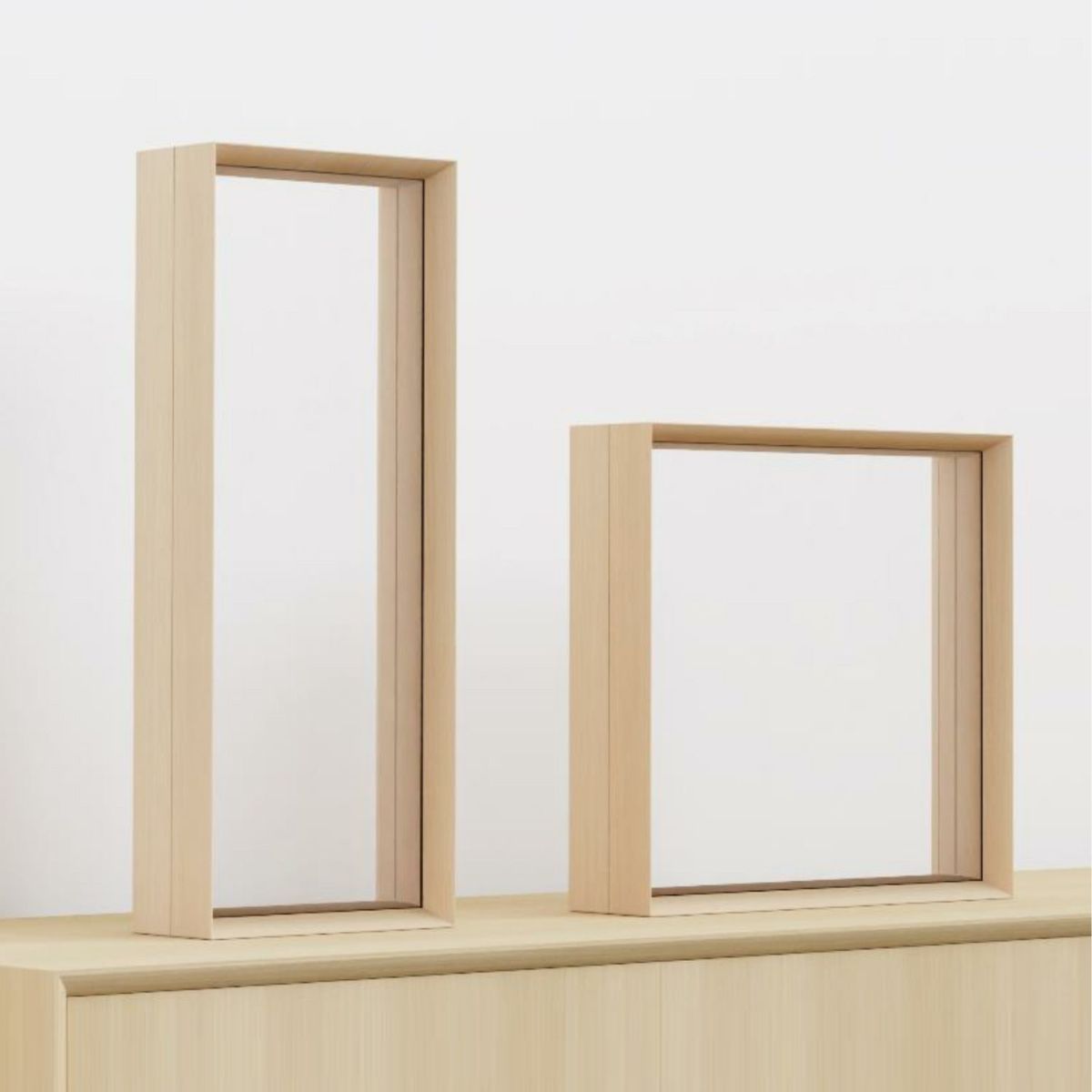 METAPHYS メタフィス fufua フーファ 25090-25091 Display Frame ディスプレイフレーム タイプ：スクエア レクタングル 国産ひのき材 デザイン：ムラタ チアキ ダイワ産業