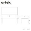 Artek アルテック TABLE 86 テーブル 86 サイズ：210×100cm 厚み 5cm カラー：３色 デザイン：アルヴァ・アアルト