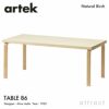 Artek アルテック TABLE 86 テーブル 86 サイズ：210×100cm 厚み 5cm カラー：３色 デザイン：アルヴァ・アアルト