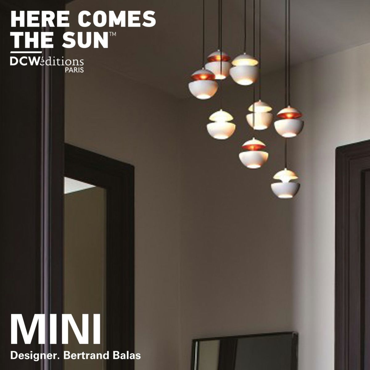 DCW editions ディーシーダブリュー エディションズ HERE COMES THE SUN MINI ヒア・カムズ・ザ・サン ミニ ペンダントランプ Φ100 カラー：4色 デザイン：ベルトラン・バラス