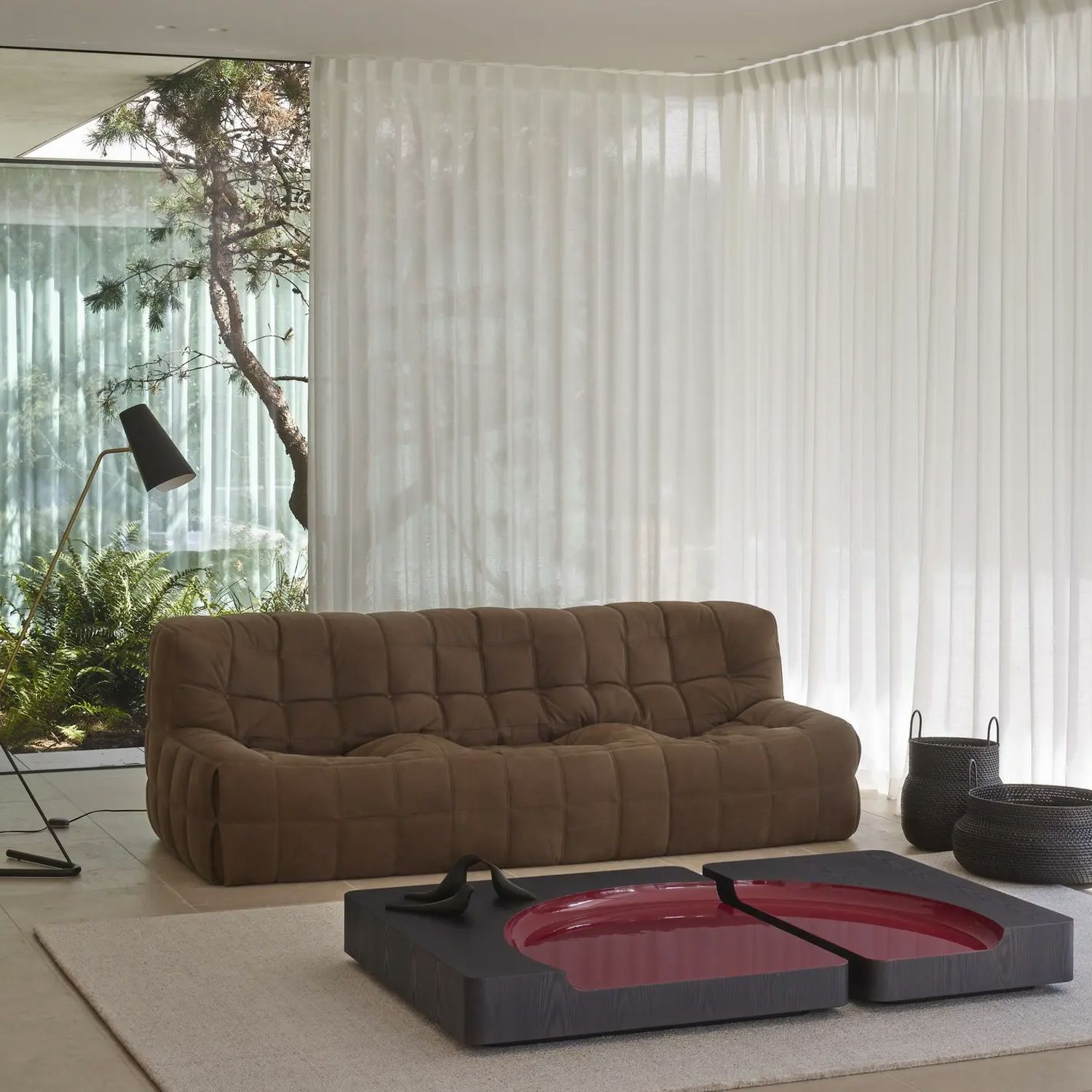 ligne roset リーン・ロゼ ROSETKashima ロゼカシマ 3P ソファ 3人掛け ファブリック：Lランク（ウルトラスエード HP） デザイン：ミッシェル・デュカロワ